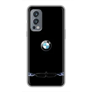 Силиконовый бампер с картинкой машины на OnePlus Nord 2 (Черный BMW)
