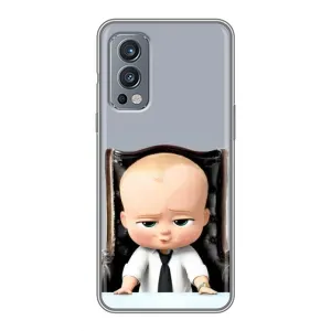 Мультяшный принт на Чехол для ВанПлас Норд 2 (BOSS)