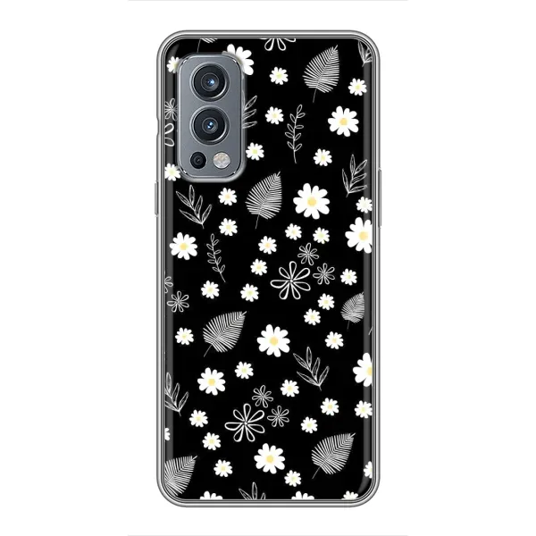 Чехол с рисунком «цветение на чорном» для OnePlus Nord 2 Чехол с рисунком «цветение на чорном» для OnePlus Nord 2