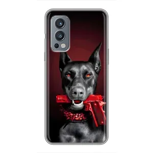 Чехол ДОБЕРМАН для OnePlus Nord 2 (Доберман злой)