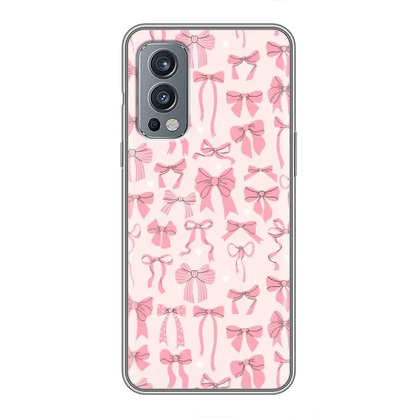 Чехол с рисунком «Фон бантики» для OnePlus Nord 2 Чехол с рисунком «Фон бантики» для OnePlus Nord 2