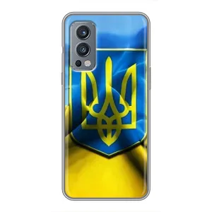 Чохол з картинкою (Патріотичний ГЕРБ) на OnePlus Nord 2 (Герб і Прапор України)