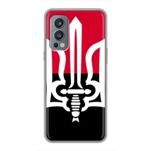 Чехлы УПА (Красно-Чёрный) на OnePlus Nord 2 (Герб Украины)