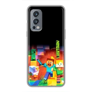 Чехлы для OnePlus Nord 2 (Персонажи Майн Крафт) (Герой Майнкрафт)