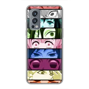 Силіконові чохлі з очіма Anime для ВанПлас Норд 2 (Очі Хашира)