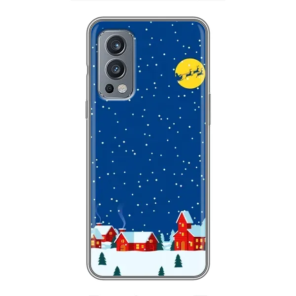 Чехол с рисунком «Город в снегу» для OnePlus Nord 2 Чехол с рисунком «Город в снегу» для OnePlus Nord 2
