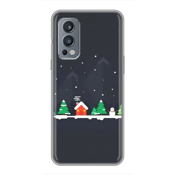 Чехол с рисунком «Город зимний» для OnePlus Nord 2 Чехол с рисунком «Город зимний» для OnePlus Nord 2