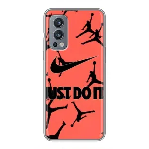 Силиконовый Чехол Nike Air Jordan на ВанПлас Норд 2 (Just Do It)