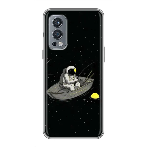 Чехол с рисунком «Космонавт на рыбалке» для OnePlus Nord 2 Чехол с рисунком «Космонавт на рыбалке» для OnePlus Nord 2