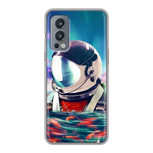 Чехол с рисунком «Космонавт в воде» для OnePlus Nord 2 Чехол с рисунком «Космонавт в воде» для OnePlus Nord 2