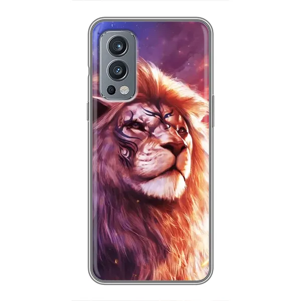 Чехол с рисунком «Красочный ЛЕВ» для OnePlus Nord 2