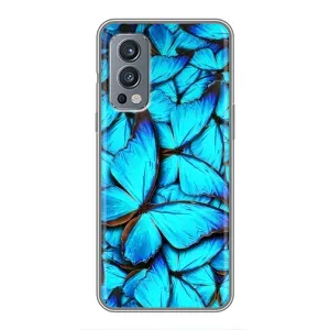 Силиконовый бампер с картинкой животных для OnePlus Nord 2 (Крылья бабочек)