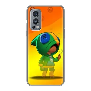 Чехол Бравл Старс для OnePlus Nord 2 (LEON в кофте)