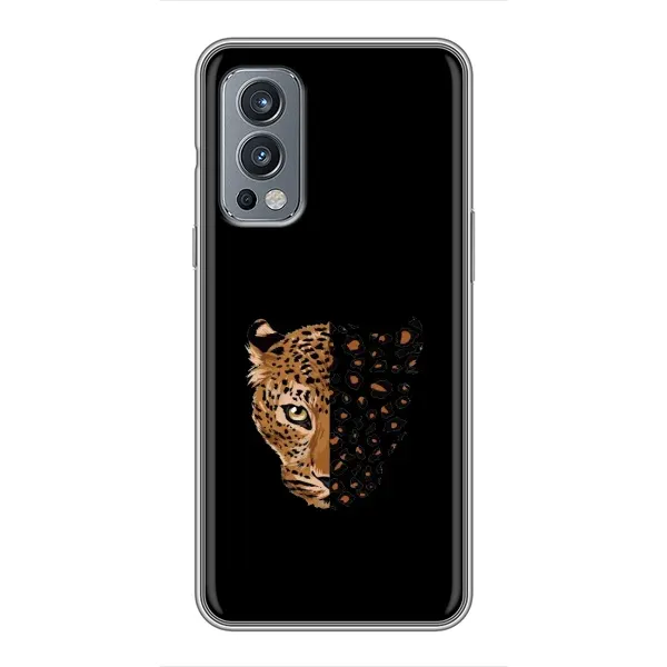 Чехол с рисунком «Леопард на черном» для OnePlus Nord 2 Чехол с рисунком «Леопард на черном» для OnePlus Nord 2