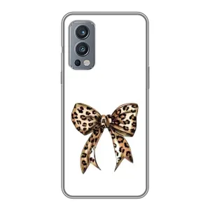 Чохол банти для OnePlus Nord 2 (Леопардовий бант)