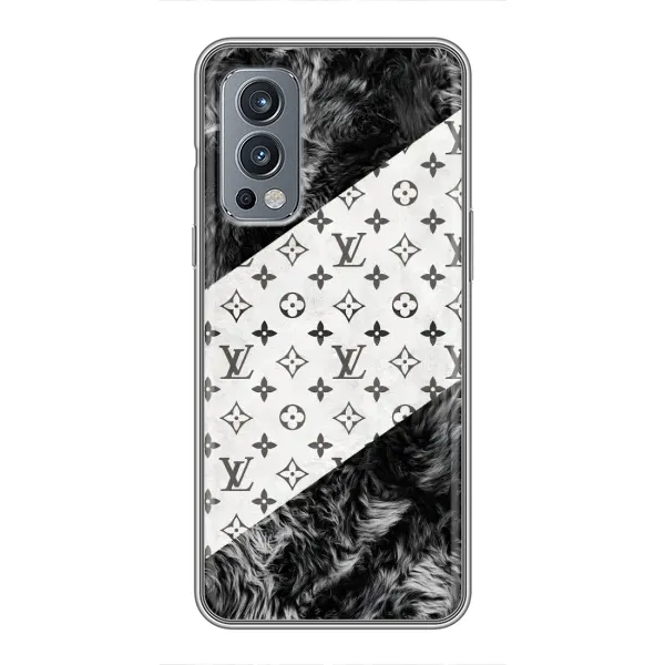 Чехол с рисунком «LV на белом» для OnePlus Nord 2