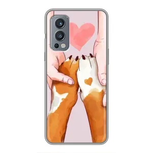 Чехол (ТПУ) Милые собачки для OnePlus Nord 2 (Любовь к собакам)