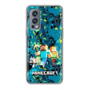 Чехлы для OnePlus Nord 2 (Персонажи Майн Крафт) (Майнкрафт)