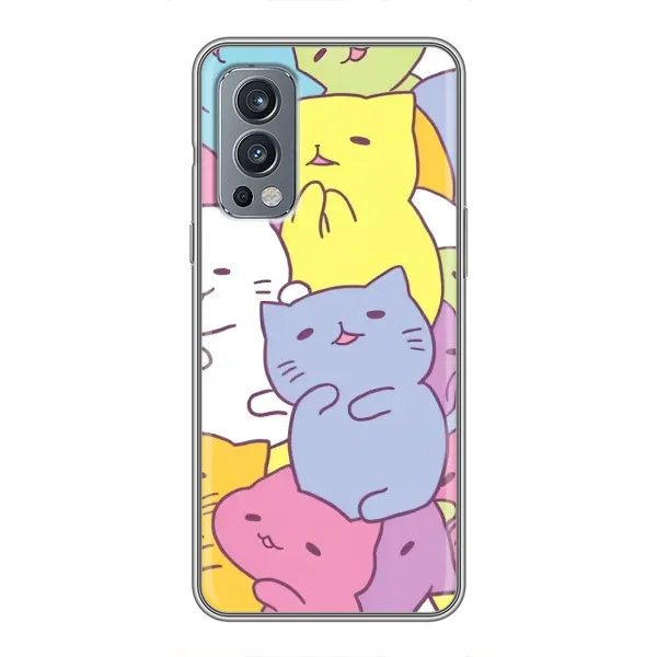 Чехол с рисунком «Милые котики» для OnePlus Nord 2 Чехол с рисунком «Милые котики» для OnePlus Nord 2