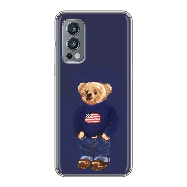 Чехол с рисунком «Мишка USA» для OnePlus Nord 2 Чехол с рисунком «Мишка USA» для OnePlus Nord 2