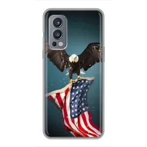 Чохол Прапор USA для OnePlus Nord 2 (Орел і прапор)