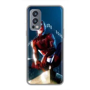 Чехол Супергерой Человека Паука на OnePlus Nord 2 (Паук на доме)