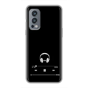 Чехол с картинками на черном фоне для OnePlus Nord 2 (Плеер)