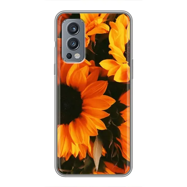 Чехол с рисунком «подсолнухи» для OnePlus Nord 2 Чехол с рисунком «подсолнухи» для OnePlus Nord 2