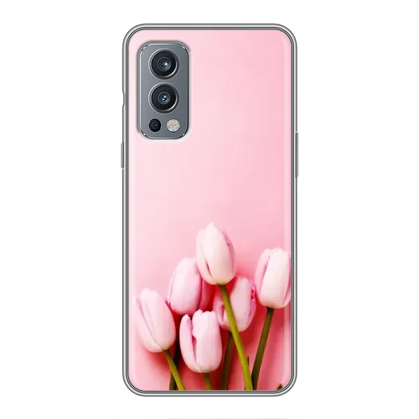 Чехол с рисунком «Розовые тюльпаны» для OnePlus Nord 2 Чехол с рисунком «Розовые тюльпаны» для OnePlus Nord 2