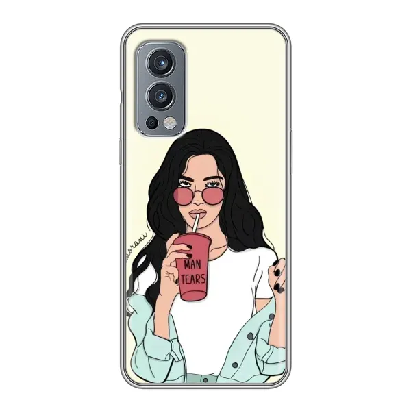 Чехол с рисунком «С напитком» для OnePlus Nord 2 Чехол с рисунком «С напитком» для OnePlus Nord 2