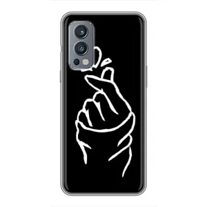 Чехлы (Знак сердечка) на OnePlus Nord 2 (Сердце на черном)