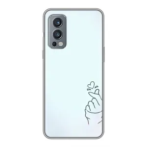 Чехлы (Знак сердечка) на OnePlus Nord 2 (Сердце на голубом)