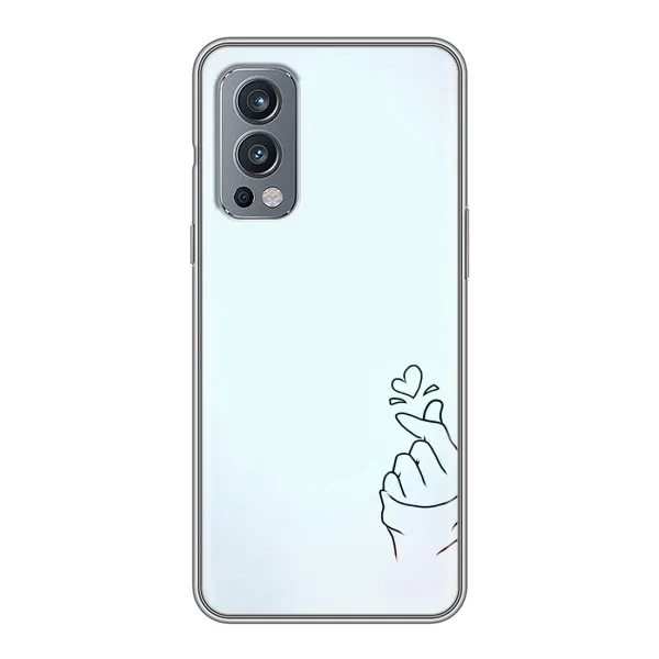Чехол с рисунком «Сердце на голубом» для OnePlus Nord 2 Чехол с рисунком «Сердце на голубом» для OnePlus Nord 2