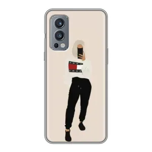 Силиконовый Чехол на OnePlus Nord 2 с картинкой Стильных Девушек (Стильная)