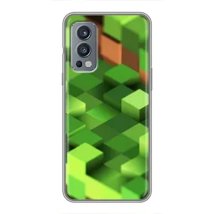 Чехлы для OnePlus Nord 2 (Персонажи Майн Крафт) (Текстура)
