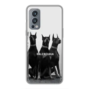 Чехол ДОБЕРМАН для OnePlus Nord 2 (Три добермана)