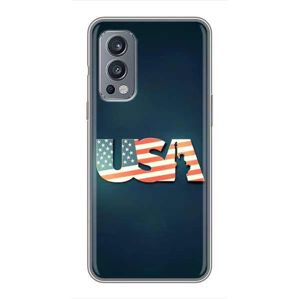 Чехол с рисунком «USA» для OnePlus Nord 2 Чехол с рисунком «USA» для OnePlus Nord 2