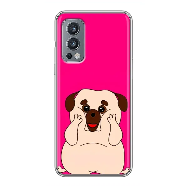 Чехол с рисунком «Веселый Мопсик» для OnePlus Nord 2 Чехол с рисунком «Веселый Мопсик» для OnePlus Nord 2