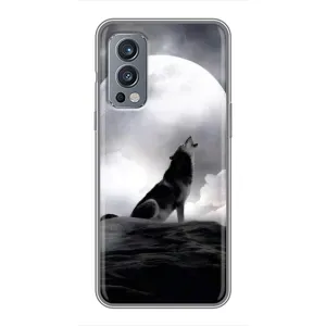 Чехол с Волком на OnePlus Nord 2 (Волк и луна)