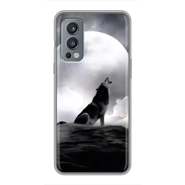 Чехол с рисунком «Волк и луна» для OnePlus Nord 2 Чехол с рисунком «Волк и луна» для OnePlus Nord 2