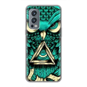 Чехлы с принтом СОВЫ для OnePlus Nord 2 (Зеленая сова)