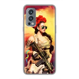 ЗСУ Чехлы (TPU) для OnePlus Nord 2 (Женщина солдат)