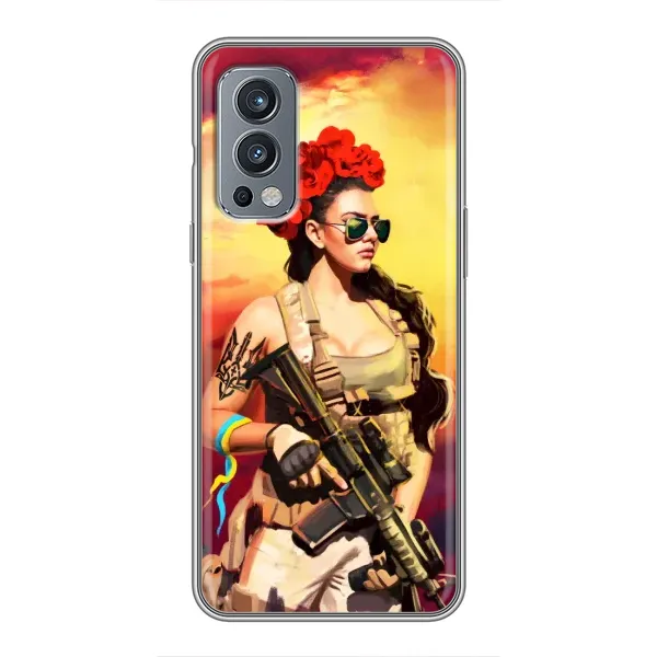 Чехол с рисунком «Женщина солдат» для OnePlus Nord 2 Чехол с рисунком «Женщина солдат» для OnePlus Nord 2