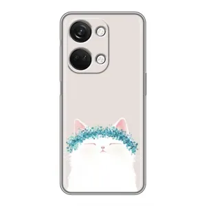 Чехол на тематику: Коты для OnePlus Nord 3 5G (Белый котик)