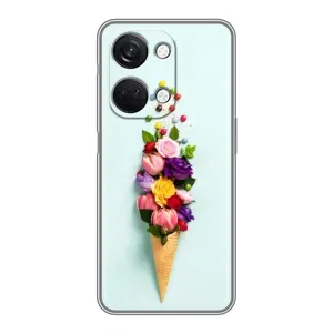 Чехлы с тематикой "ЦВЕТЫ" на OnePlus Nord 3 5G (Цветок-мороженное)