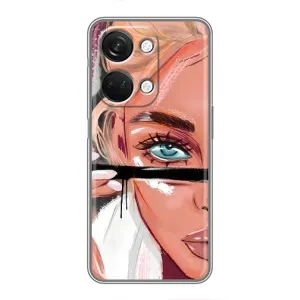 Силіконовый Чохол на OnePlus Nord 3 5G з картинкой Модных девушек (Дівчина та вії)