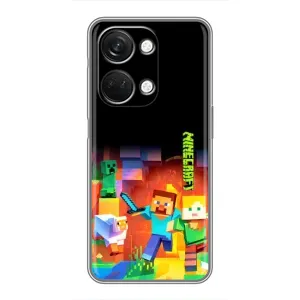 Чехлы для OnePlus Nord 3 5G (Персонажи Майн Крафт) (Герой Майнкрафт)