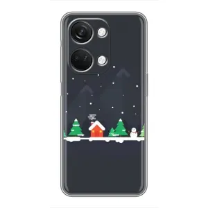 Силиконовый бампер на рождество для OnePlus Nord 3 5G (Город зимний)