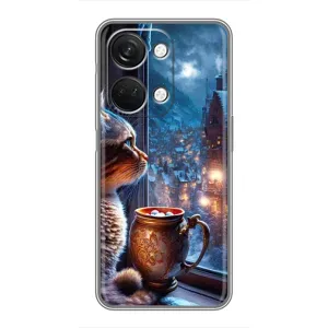 Чехлы на Новый Год OnePlus Nord 3 5G (Кот новогодний)