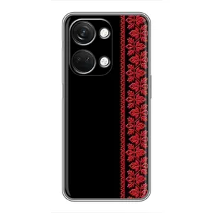 Силиконовый Чехол на OnePlus Nord 3 5G (Красная Вышиванка)